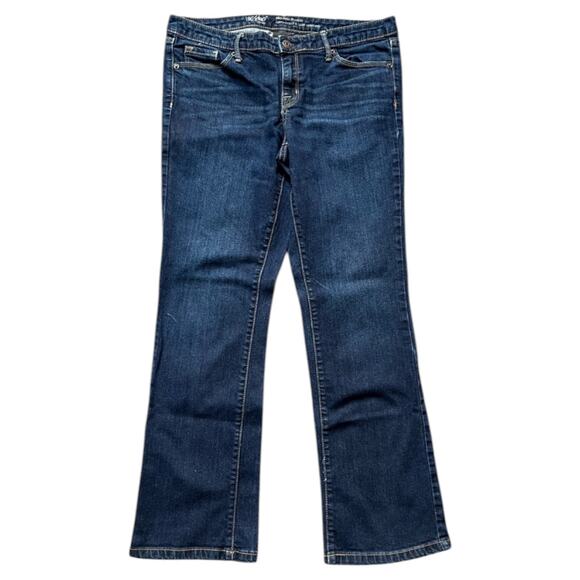 Mossimo Supply Co Blue Mid-rise Boot Cut Jeans - 10S - Picture 1 of 3